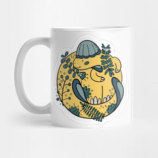 Cute Prenocephale Floral Dino Mug